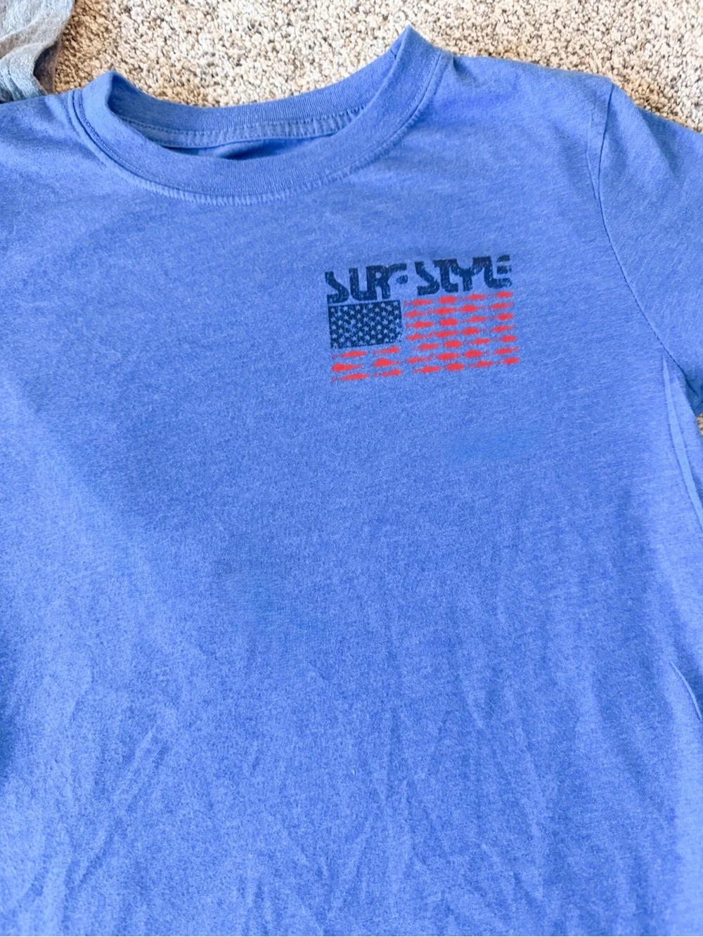 Under Armour & Flag Kids Tee Bundle - Gray and Blue YM